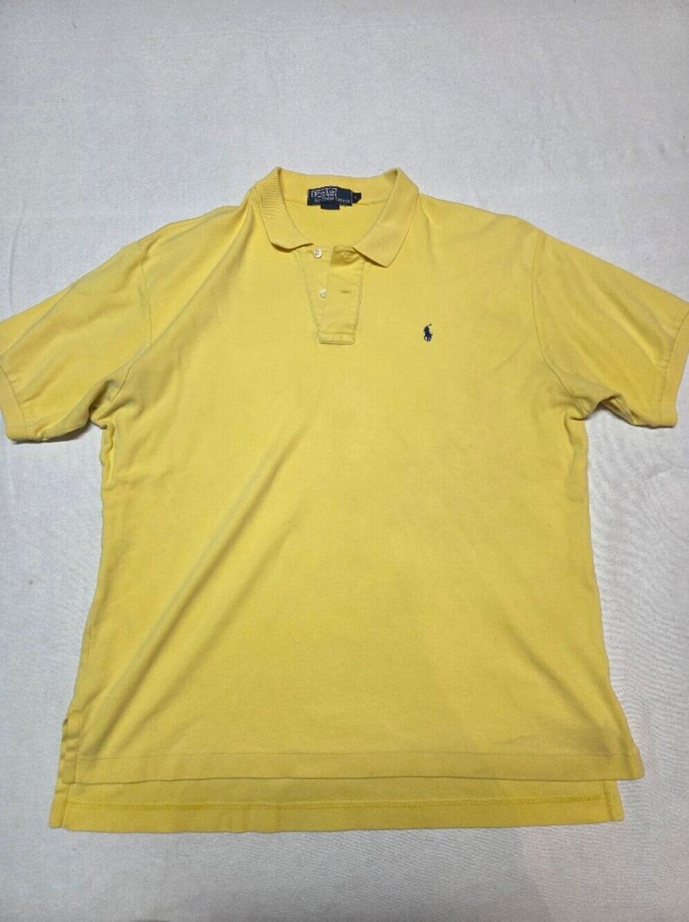 Polo by Ralph Lauren Yellow Men’s Polo with Navy Pony Size L